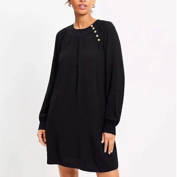 green emerald velvet dress Black Tweed Long Sleeve Jackie Dress main image 0